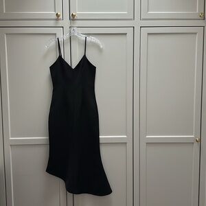 Keepsake Rip Tide Dress: Elegant Black Slip Dress